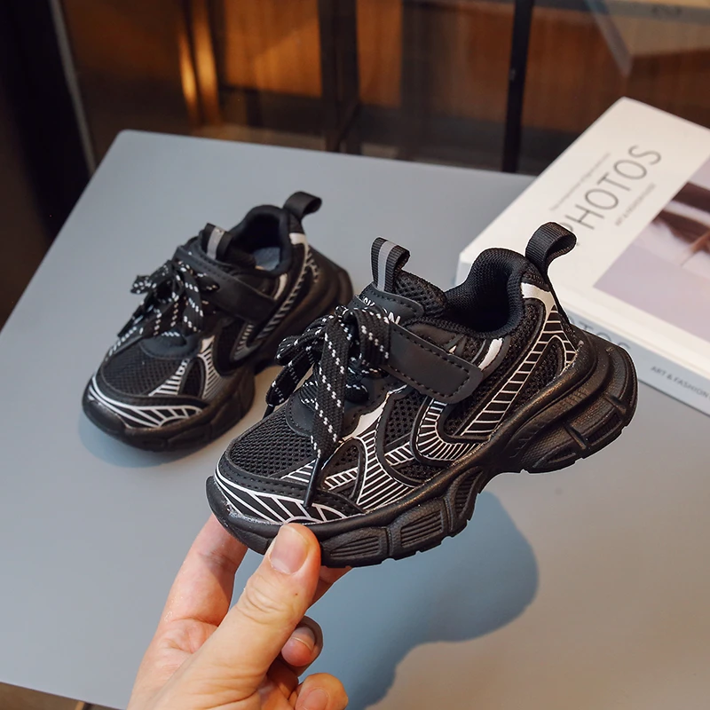 Children Sports Shoes Air Mesh Toddler Boys Girls Casual Sneakers Color Matching Kids Running Shoes 2023 Spring Autumn New 5
