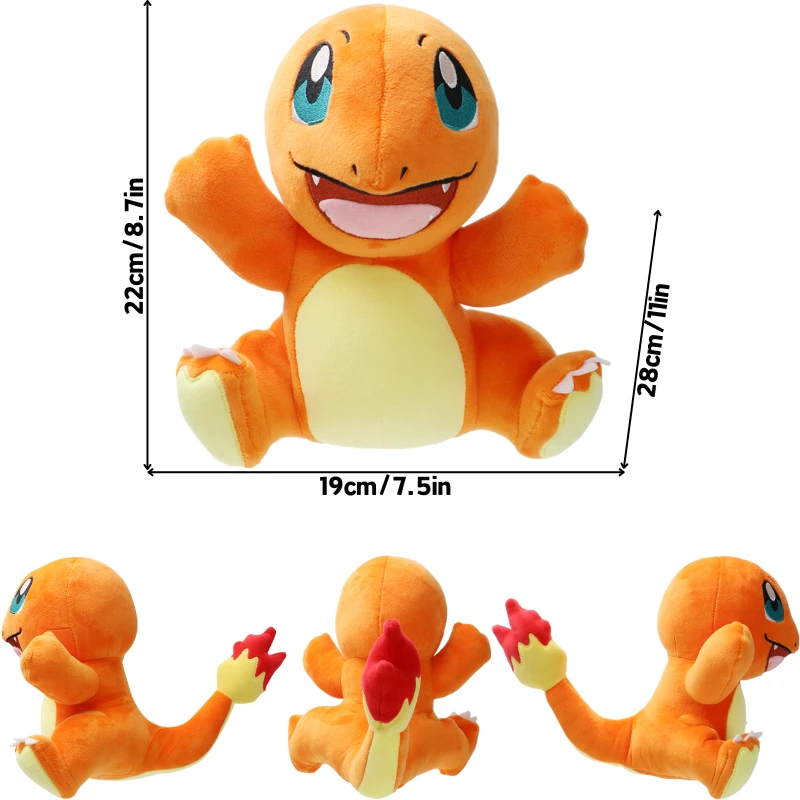thumbnail image 1 of Charizard Wartortle Vulpix Mimikyu Soft Plush Toys Meowth Magikarp Mew Jolteon Peluche Dolls Festivals Gifts, 1 of 5