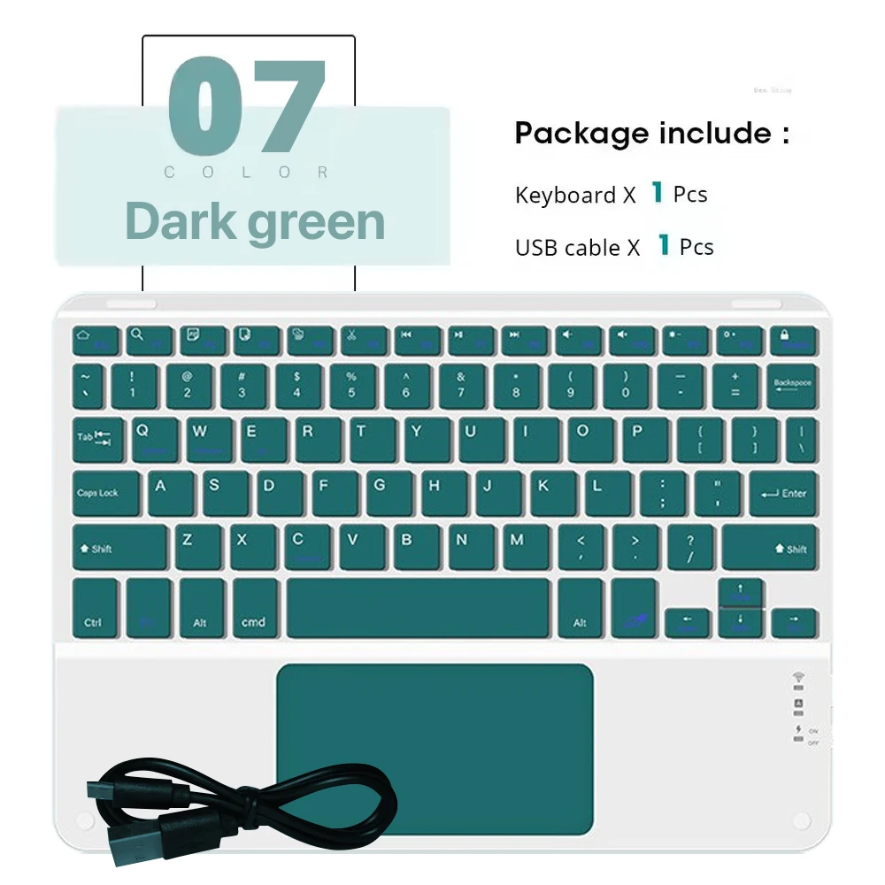 Mini Touch Bluetooth Wireless Keyboard with Built-in Mouse