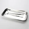 Stainless Steel Square Storage Tray Dental Medical Tools Kitchen  Nail Tattoo   Device Supplies  Dish 1
