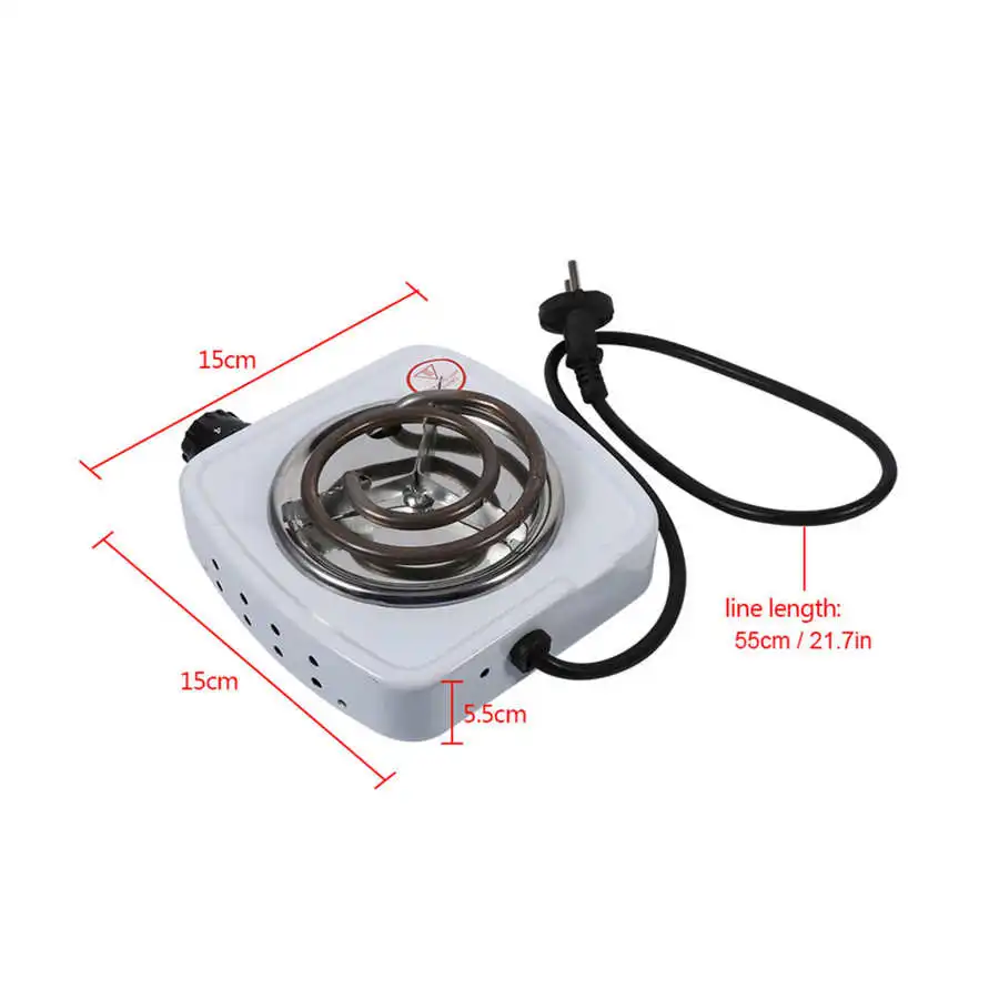  Silver,Black Small Hot Plate,Hot Plate Electric Stove, Portable  500W Electric Mini Stove Hot Plate Multifunction Home Heater Portable  Single Burner for Milk Water Coffee Heating (US Plug 110V): Home & Kitchen