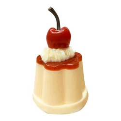 Cute Caramel Pudding Cherry Q Bouncy Bicolor Pudding Super Soft Food Play Jelly Kids Stress Relief Toys Pinch Music Fidget Toys