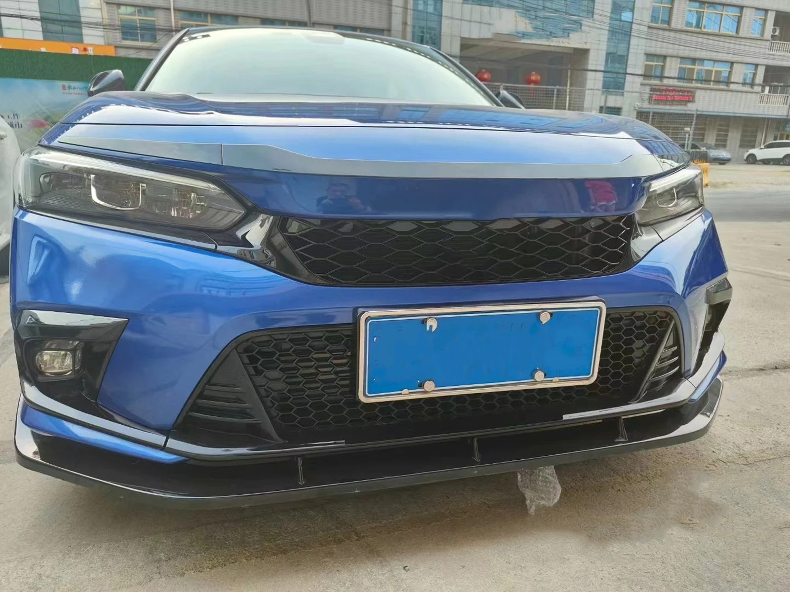 For Honda Civic 2022-2023 Black Front Headlight Eyelid Molding Trim
