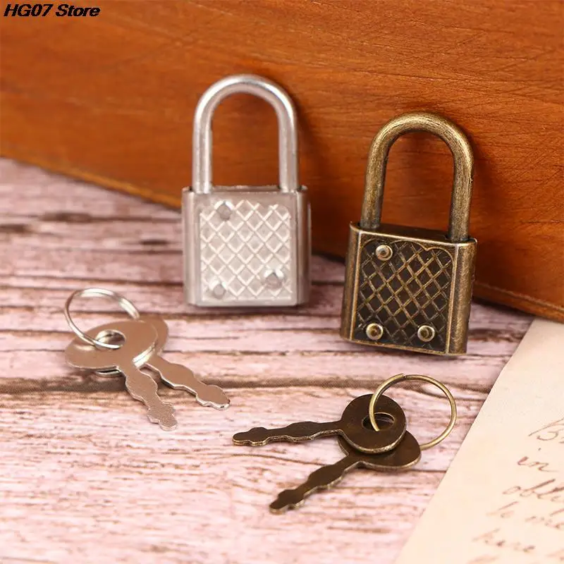 New 1Set Mini Retro Padlock for Notepad Diary Small Luggage Box