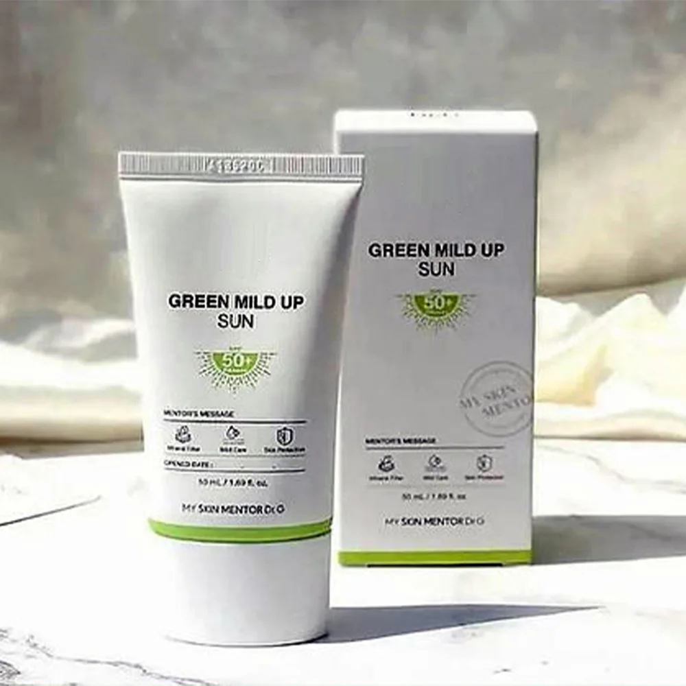 

Original Green Mild Up SPF50+ Sunscreen 50ml Gentle Non-irritating Moisturizing and Soft Suitable Sensitive Skin Free Shipping