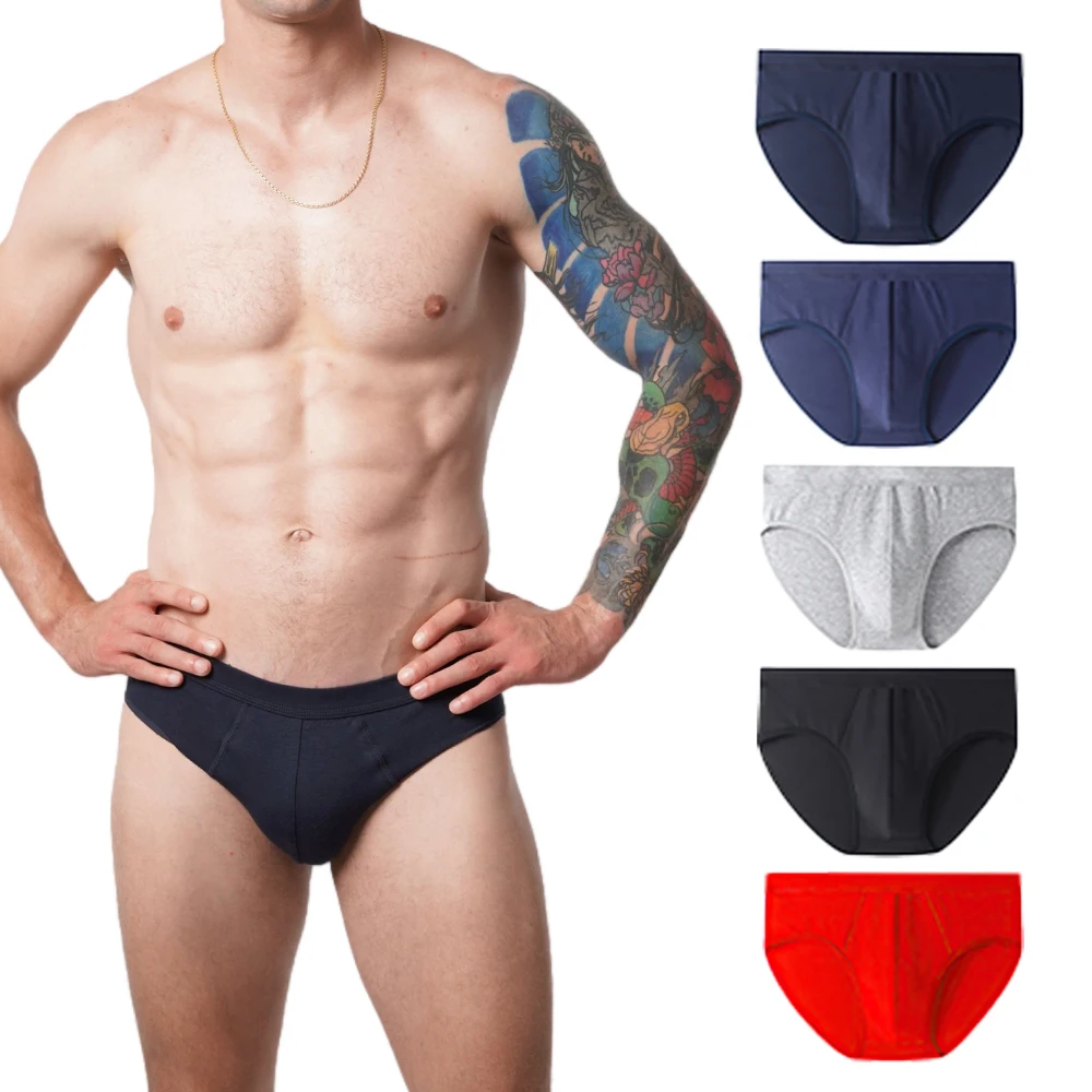 Boxer Briefs Men Underwear 2PCS Fashion Cotton Briefs Comfortable Breathable XL-8XL Underpants Panties Solid Sexy Shorts