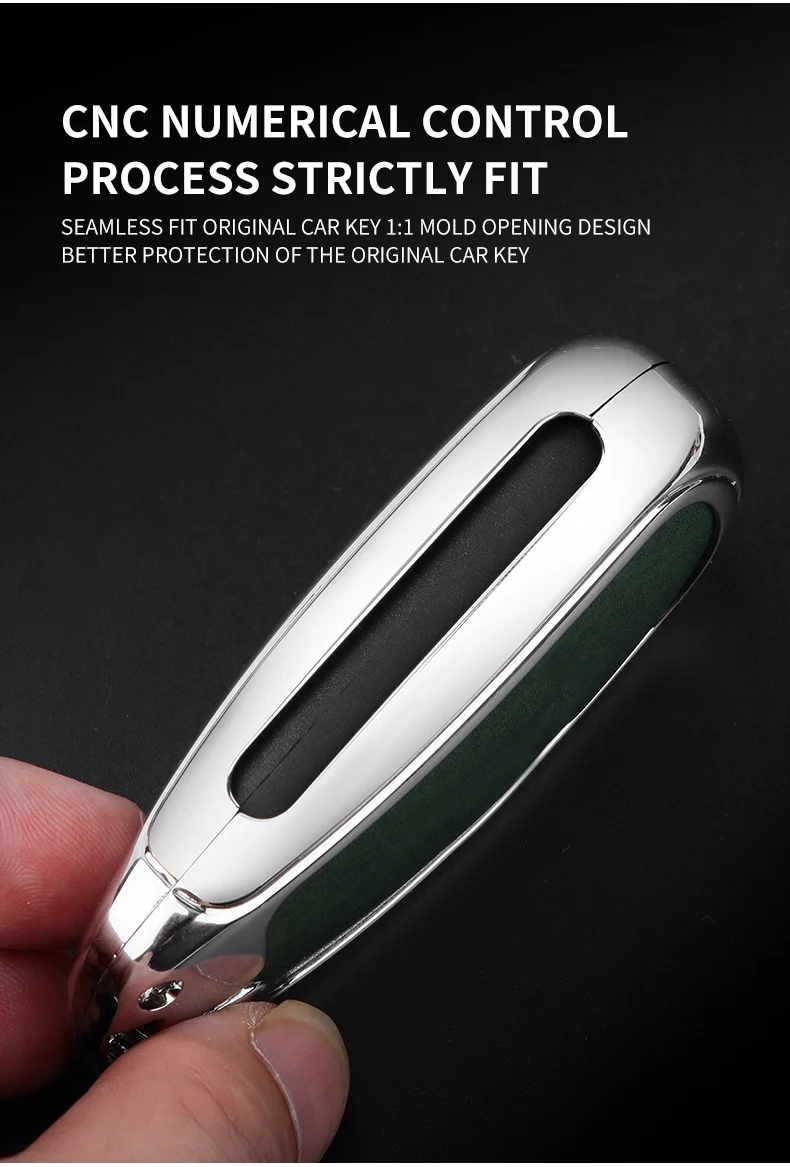 Custodia per chiave a scatto per auto in pelle metallica per Buick VERANO ENCORE GX GL6 2018 - 2020 per Opel Vauxhall Astra K Corsa Protector - S190e2c24dbe946cea7e7c6bfe3a43a8bv