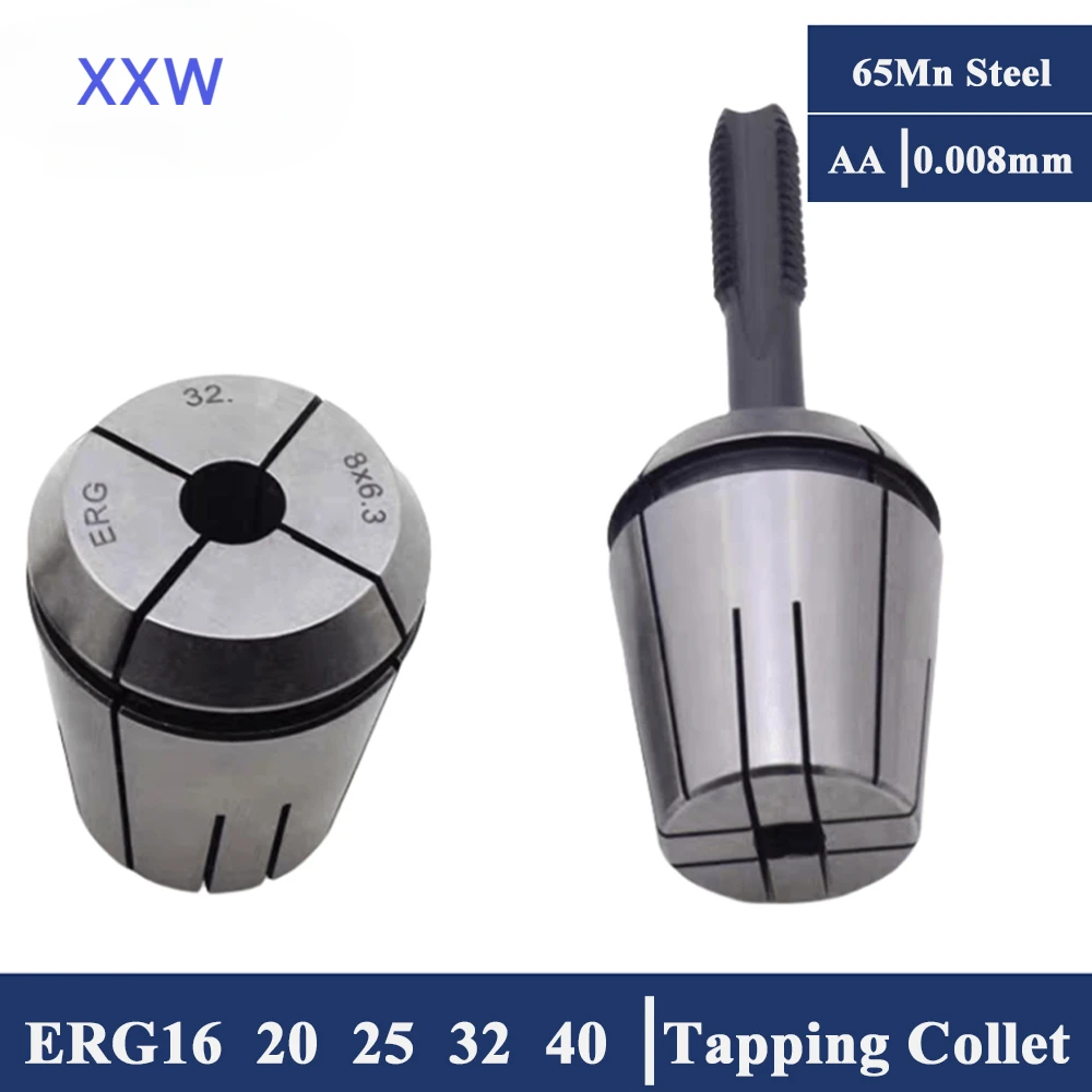 

ER ERG Tap Collets Tapping Collet Taps ERG16 ERG20 ERG25 ERG32 ERG40 Square Tapping ER Collet ISO JIS Taps Collets Milling Tools