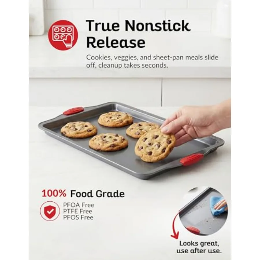 Nonstick Baking Sheet Pan Set (3-Piece) 4