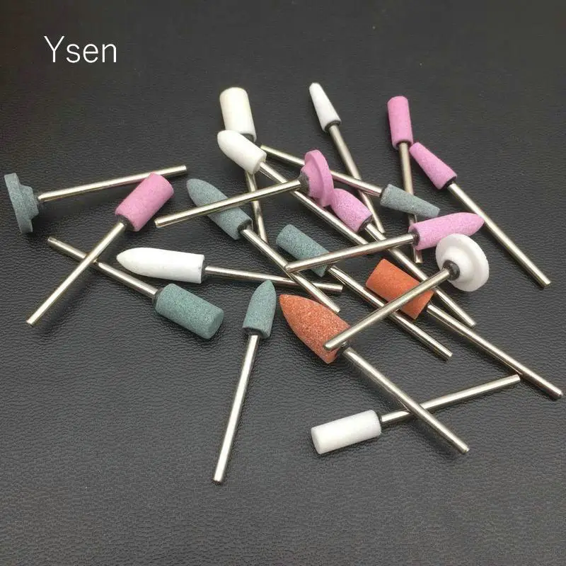 100Pcs/set Ceramic Stone Nail Drill Bits Electric Mills Cutter For Manicure Machine Nail Drill Accessories Pedicure Nail Tools 2