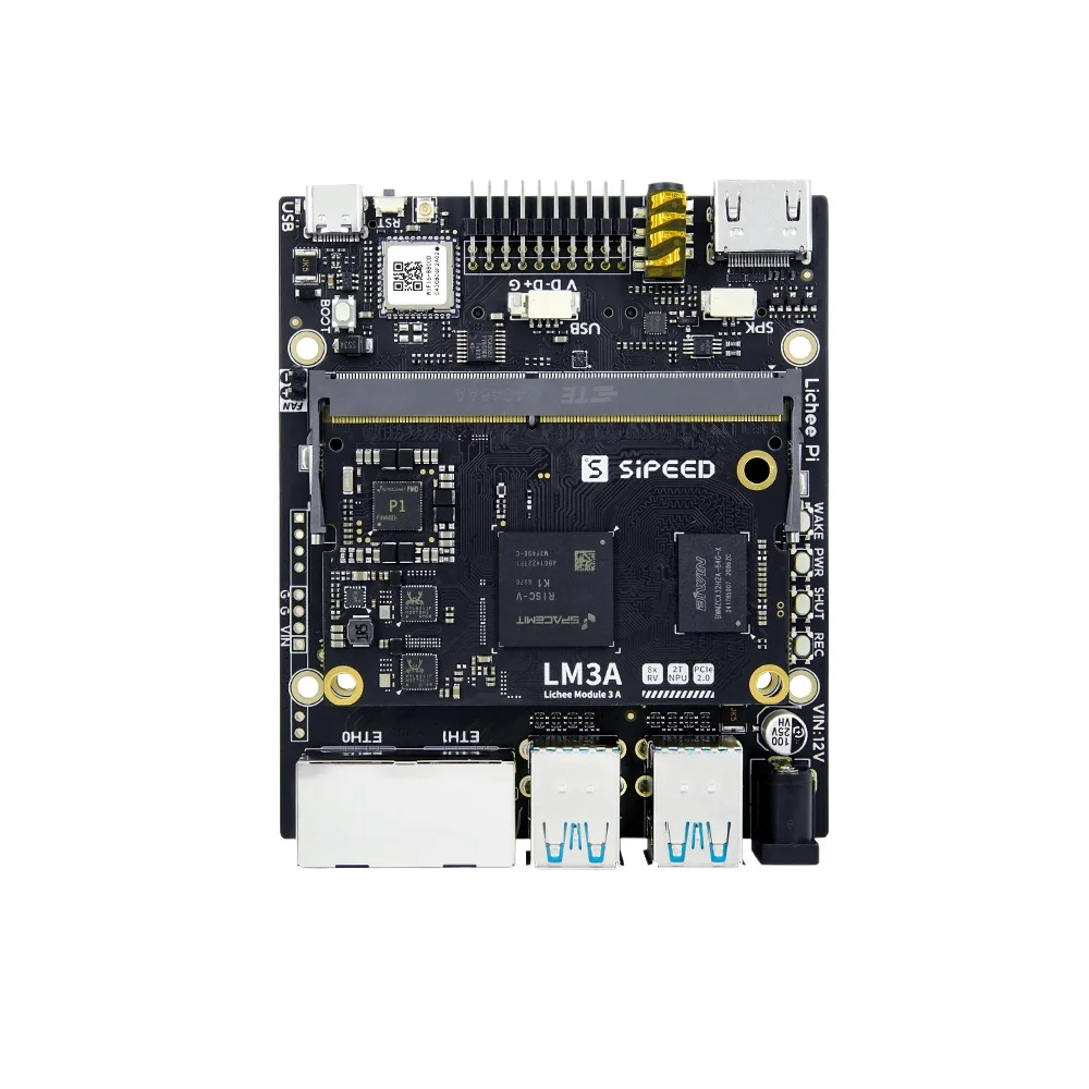 Sipeed LicheePi 3A 미니 로트 PC 보드, SBC Eight Nuclear 2T NPU RISC-V 지원