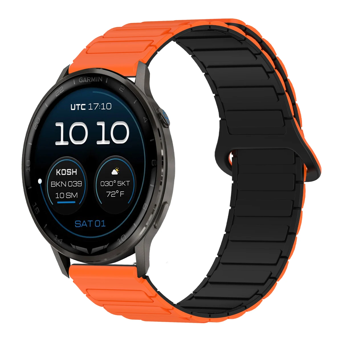 Magnetic Silicone Loop Strap - Universal 22mm/20mm Band