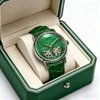 Montre mécanique de luxe pour homme PINDU Design 2026, nouvelle montre à double tourbillon, verre saphir, étanche, bracelet en cuir 6