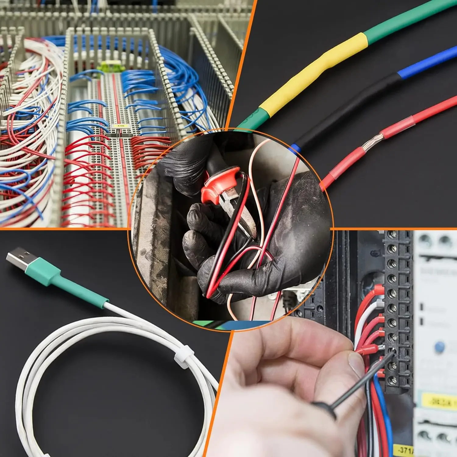 580Pcs Heat Shrink Tubing Kit EVA Material in 6 Colors 11 Sizes - Ideal for Electrical Insulation, Repairs, and Wire Conne