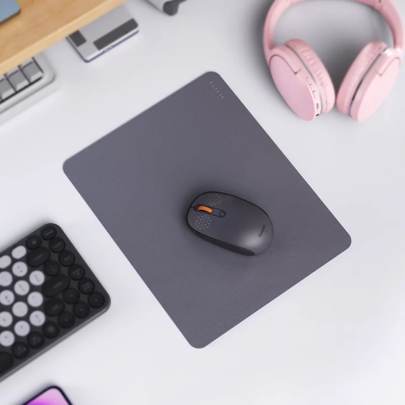 Premium Waterproof Non-Slip PU Leather Mouse Pad - 26x21cm Desk Mat for Gamers and Professionals