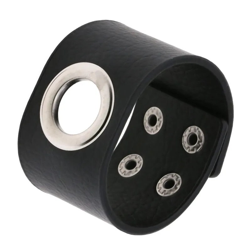 2024 Gothic Punk Hip Hop Rock Spike Rivet Cross Stud Lederarmband Armreif Bangle 12