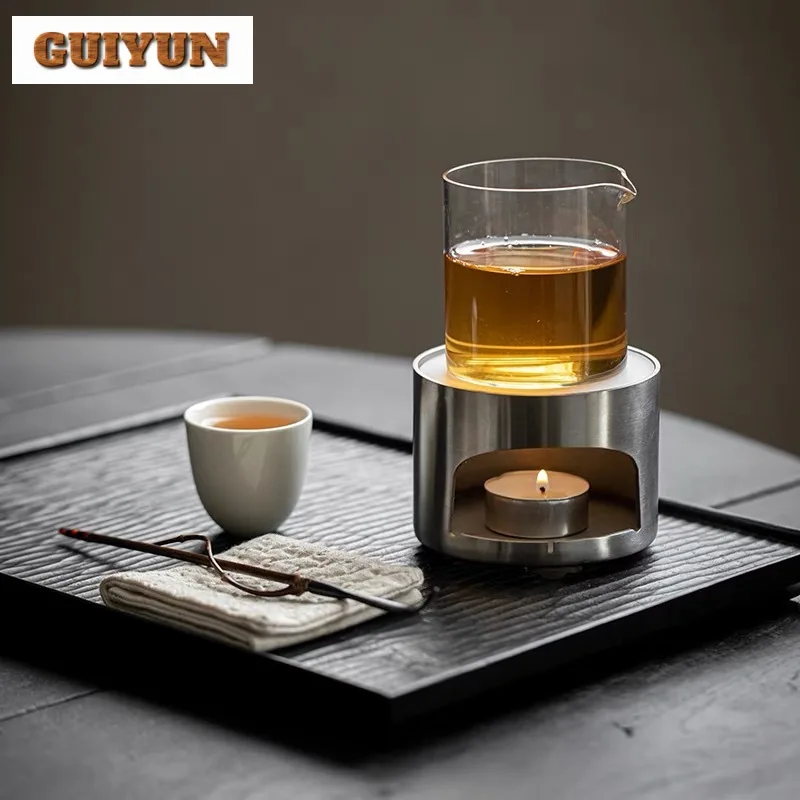 Stainless Steel Teapot Warmer Japanese Candle Warmer Lamp Tea Stove Furnace Tea Fire Stoves Kettle Stand Services Accessorie