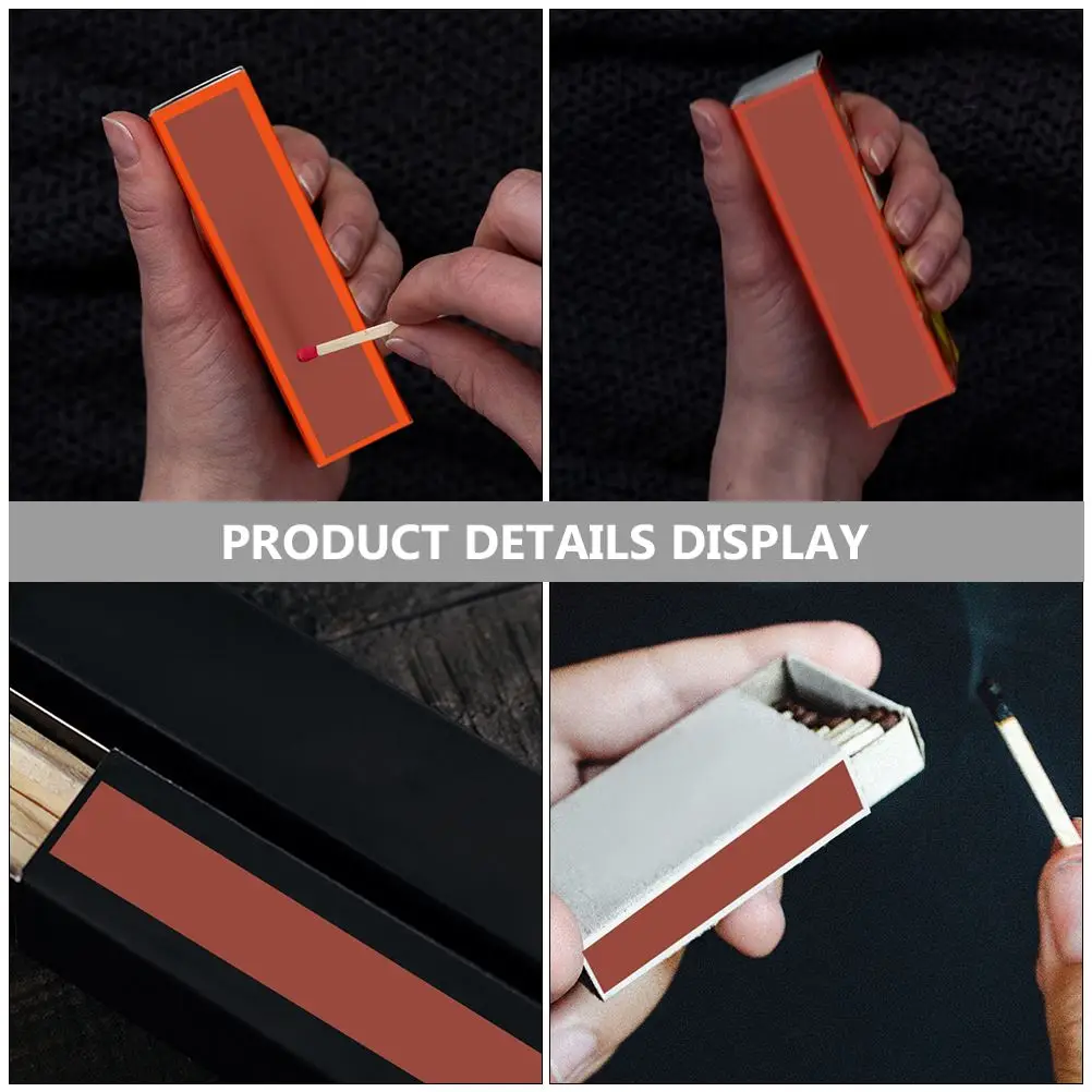 108pcs 58x8mm Adhesive Matches Paper DIY Match Strikers Paper Matchstick Striker Papers Match Strip Strikers Matches Paper