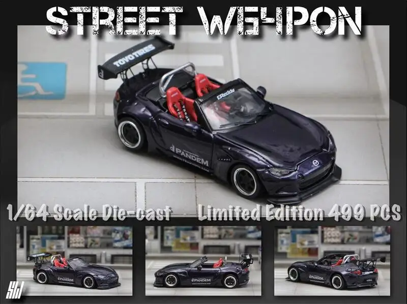 ミニカー Street Weapon 1/64 MX-5 roadster Mazda Miata MX-5 Roadster Pandem 1/64 by Street Weapon
