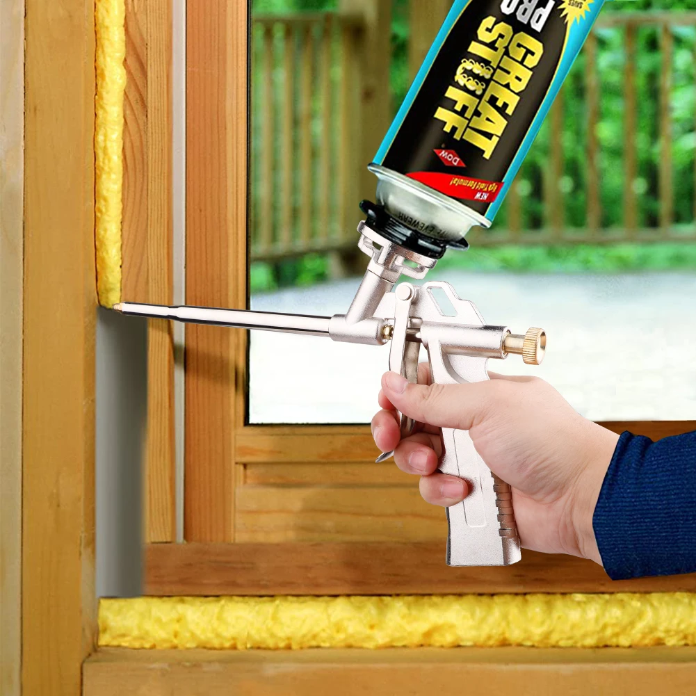 Foam Expanding Spray Gun Caulking Accessories Foaming Gun Foam Sealant Airbrush Aluminum Alloy Insulating Applicator Tool caulking tools caulking gun