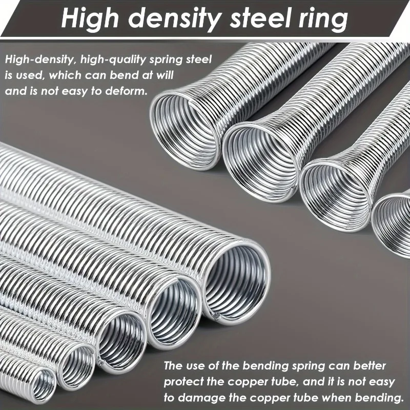 Copper Aluminum Thin Wall Steel Pipe Spring Bending Machine Set 5/8 Inch 1/2 Inch 3/8 5/16 1/4