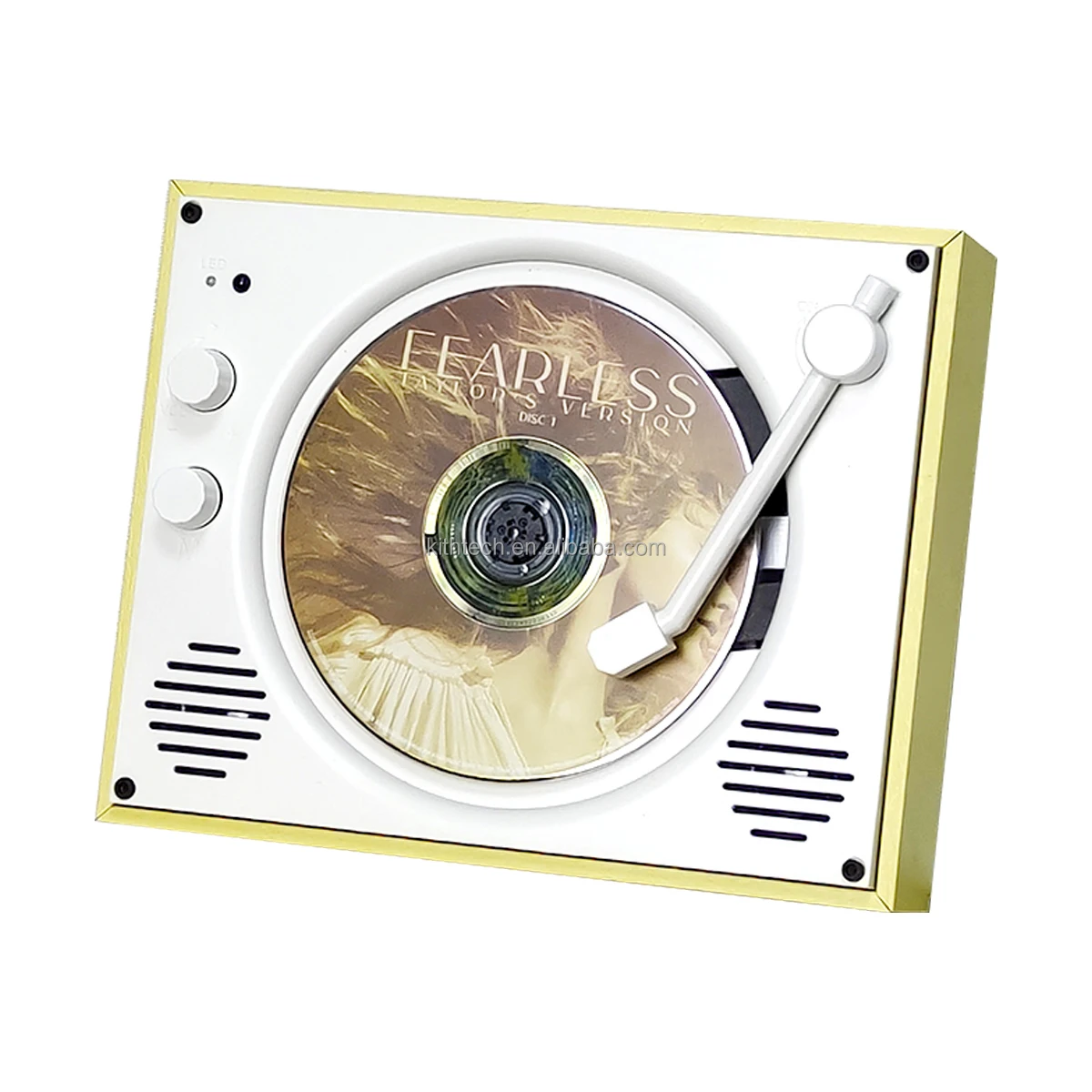 가정용 DJ 하이파이 카세트 원격, 무선 DCD VCD 턴테이블, 레코드 회전 디스플레이, 휴대용 레트로 USB 외부 CD 플레이어, 2000mAh