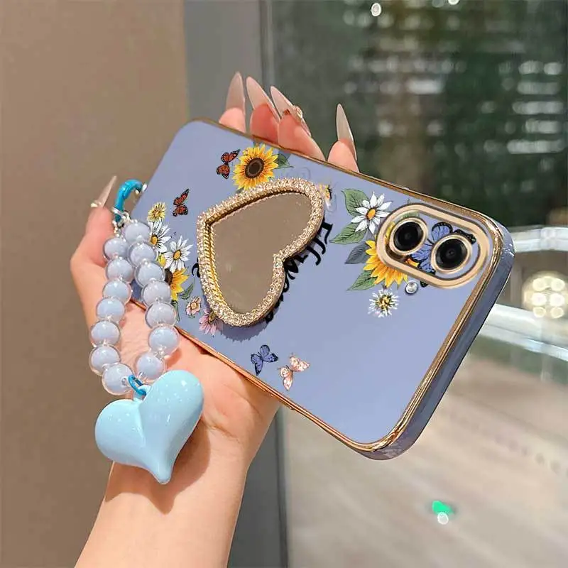 Butterflies Fluttering Phone Case Bundle with Lanyard and Stand