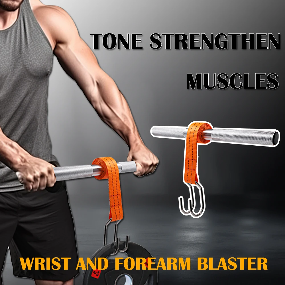 Rullo Da Polso Per Avambraccio, Wrist Roller Allenamento Avambraccio Blaster Roller Trainer Per Palestra Domestica L'allenamento Della Forza Del Braccio Fino A 30 Kg / 60 Libbre - Foto 3