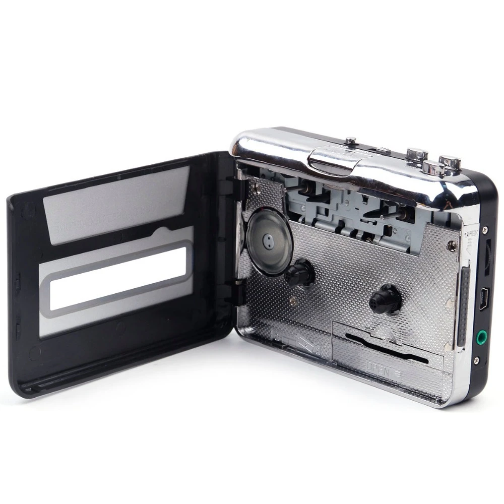 USB Cassette Capture Radio Player Portable USB Cassette Tape to MP3 Converter Capture Audio Music Player Tape Recorder cassette player,music digitizer player