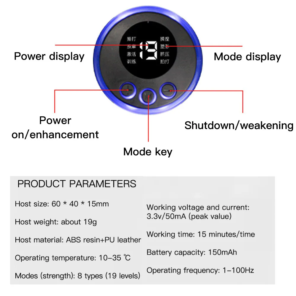 Electric Pulse Neck Massager EMS Cervical Massage For Neck Back Eletric muscle stimulator Tens electrostimulator 4
