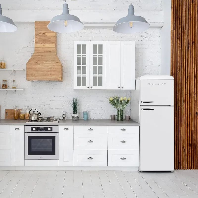 Galanz GLR12TWEEFR Refrigerator, Dual Door Fridge, Adjustable Electrical Thermostat Control with Top Mount Freezer Compartment 4 Galanz GLR12TWEEFR Refrigerator, Dual Door Fridge, Adjustable Electrical Thermostat Control with Top Mount Freezer Compartment 4