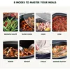 8 in 1 Electric Slow Cooker Dishwasher Safe Lid and Removable Pot Non-stick Multi-function Cooker Fry Saute Steam Basket White 3