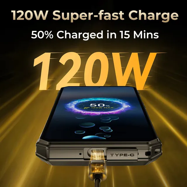 Oukitel WP30 Pro 5G هاتف ذكي متين 120 وات أندرويد 13 12 جيجابايت + 512 جيجابايت 11000 مللي أمبير 6.78 بوصة FHD + هاتف محمول 108MP + 32MP هاتف محمول 2