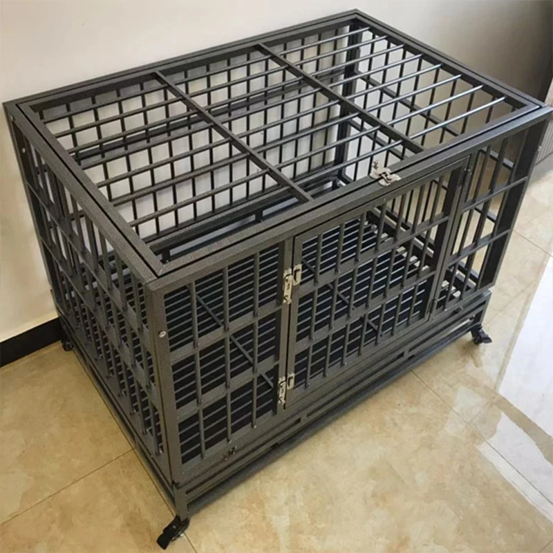 Рисунок 6 - Черная Складная сверхпрочная клетка для собак
