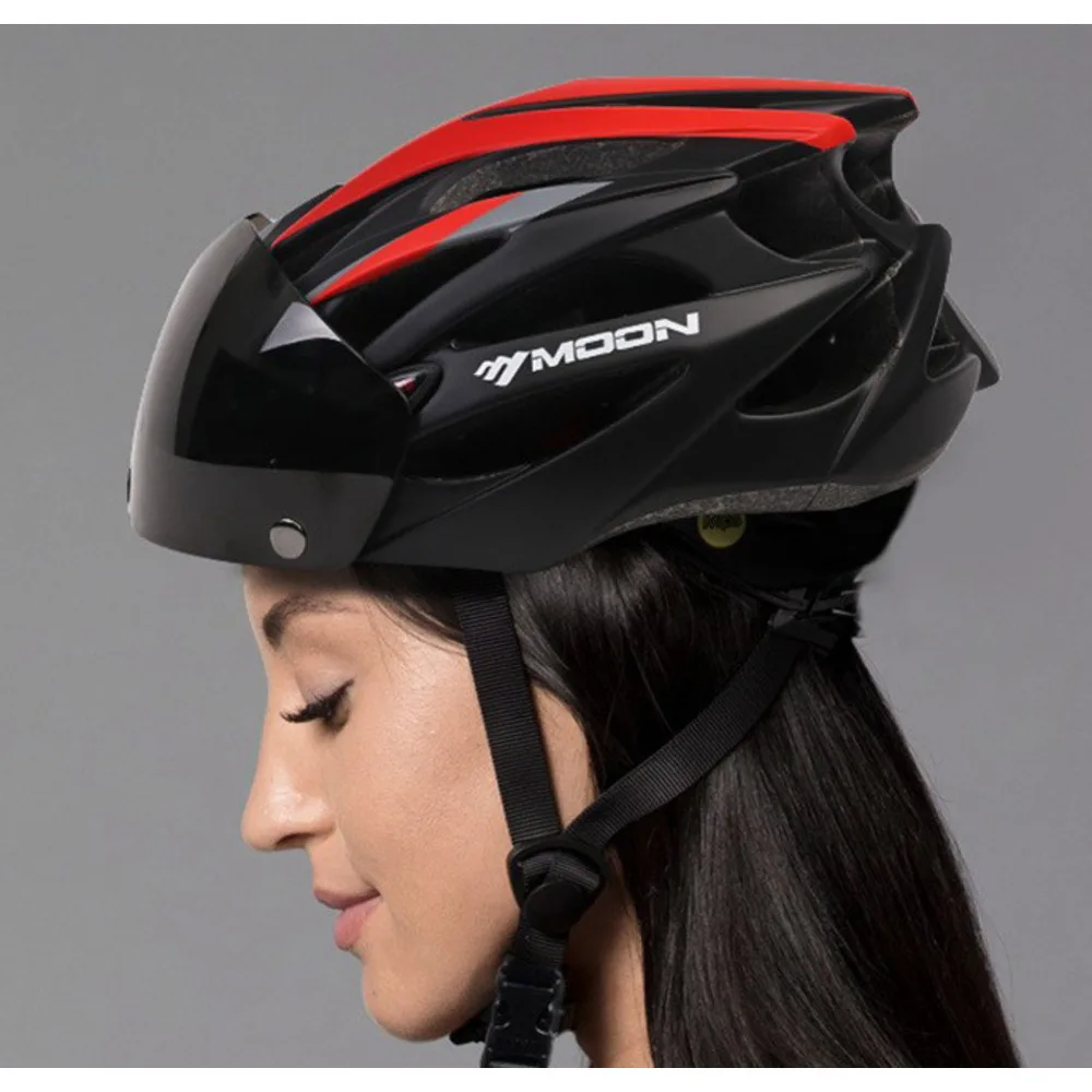 MOON Fahrrad-Windschutzscheibe, integrierter magnetischer Helm für Mountainbikes und Rennräder_voghion.com