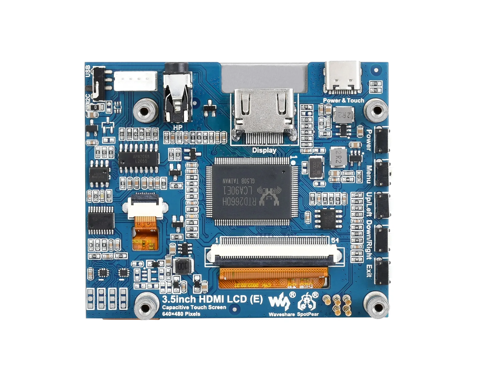 Waveshare 3.5 ġ HDMI  ġ IPS LCD ÷ (E) 640  480  ,   OS  Į WIN10 IoT