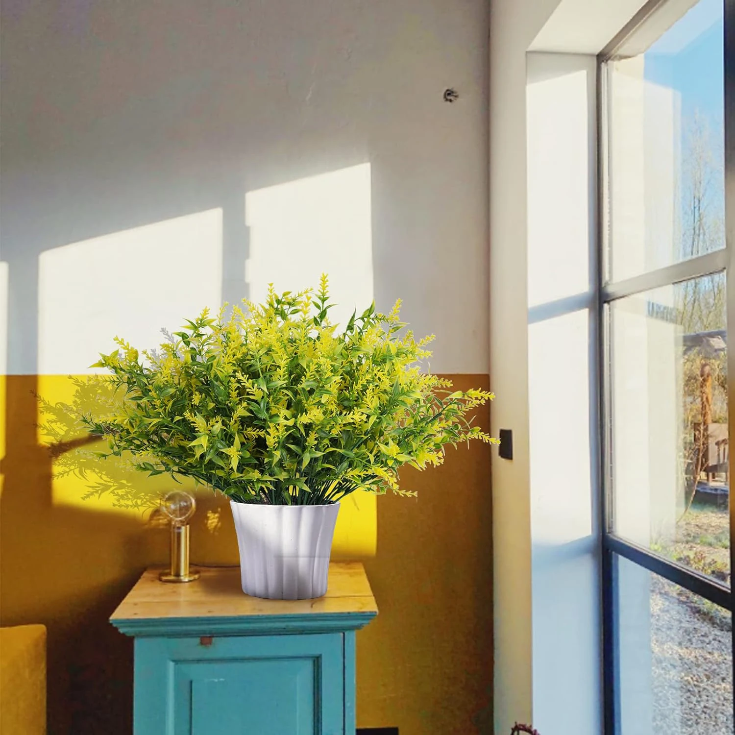 Künstliche Blumen Kunststoff Lavendel Gefälschte Pflanzen Gras Hochzeit Hausgarten Dekoration DIY Fotografie Requisiten Indoor Bonsai Hotsale – Detail 3