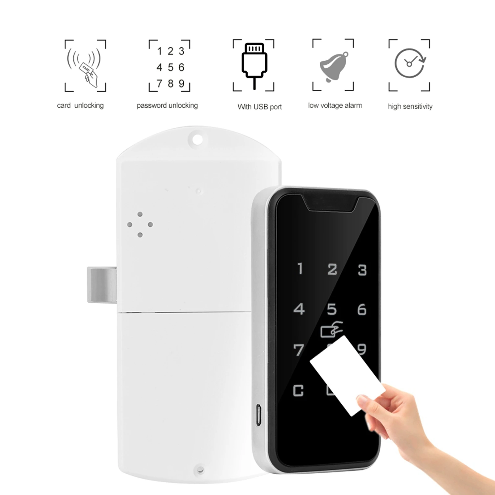Smart Digital Touch Keypad Electronic Cabinet Lock