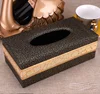 High Quality Leather Tissue Box Napkin Holder Paper Case Bathroom Tissue Box Cover Car Napkin Storage Modern Toilet Paper Box 4