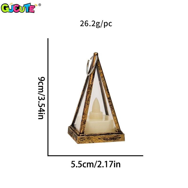 Dollhouse Candle Lamp Led Wind Light European Simulation Triangle Cande Light Miniature Desktop Night Lamp Model Decoration Toy 5