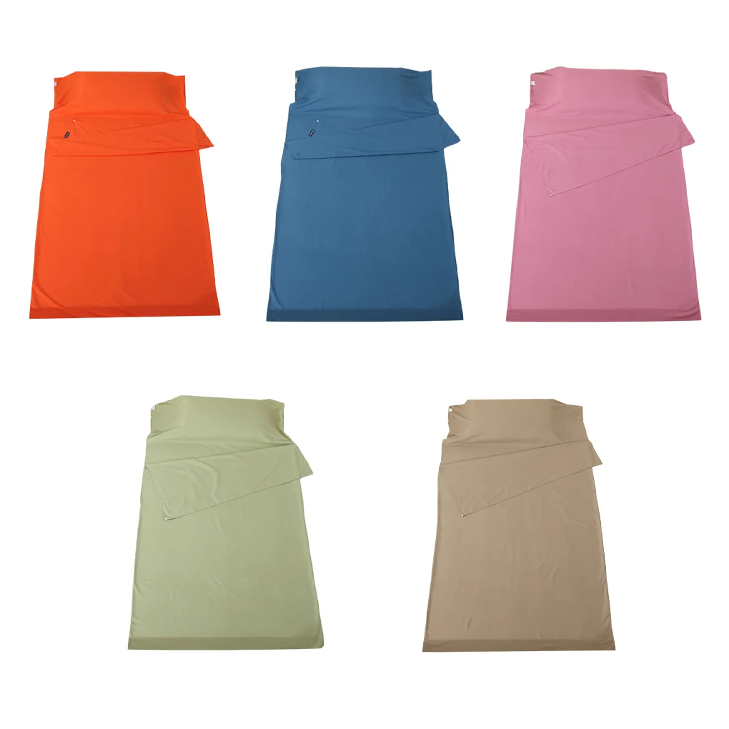 

Простыня для путешествий и кемпинга для взрослых, гостиничный спальный мешок с наволочкой, мягкий оранжевый мешок для сна, постельные принадлежности