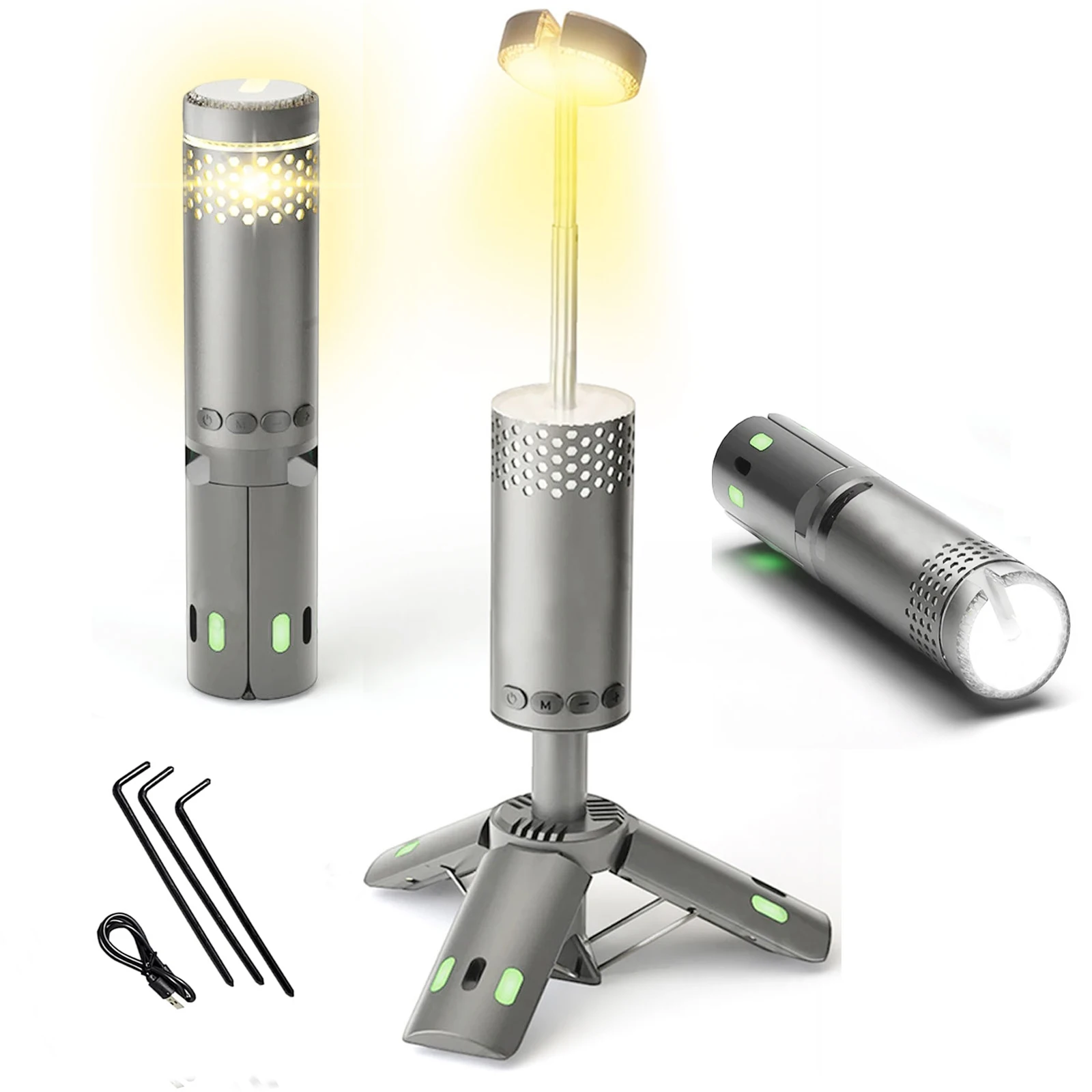 OutdoorCampingLampUSBTypeCCampLightTelescopicforAdventureHikingCampingLive