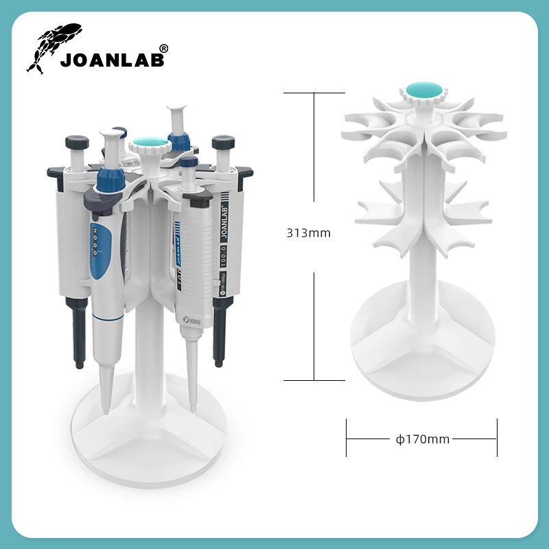 JOANLAB Laboratory Pipette Rack Trapezoid Pipette Stander And Round Pipette Holder For Placing Lab Micropipette