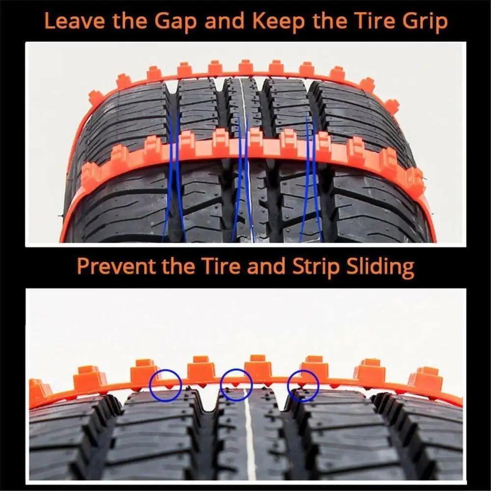 Car Winter Tire Wheels Snow Chains Snow Tire Anti-skid Chains Wheel Tyre Cable Belt Winter Outdoor Emergency Chain