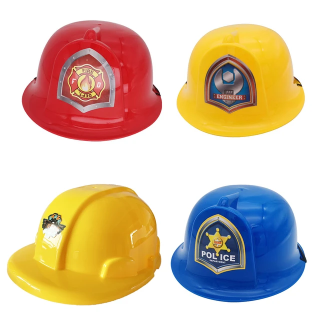 Disfraz De Casco De Bombero Para Niños De 3 A 7 Años