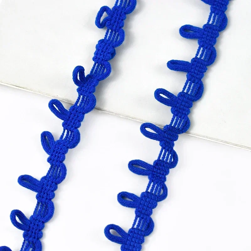 Premium Lace Elastic Band with Button Hole Trim for Stretchable Sewing Projects