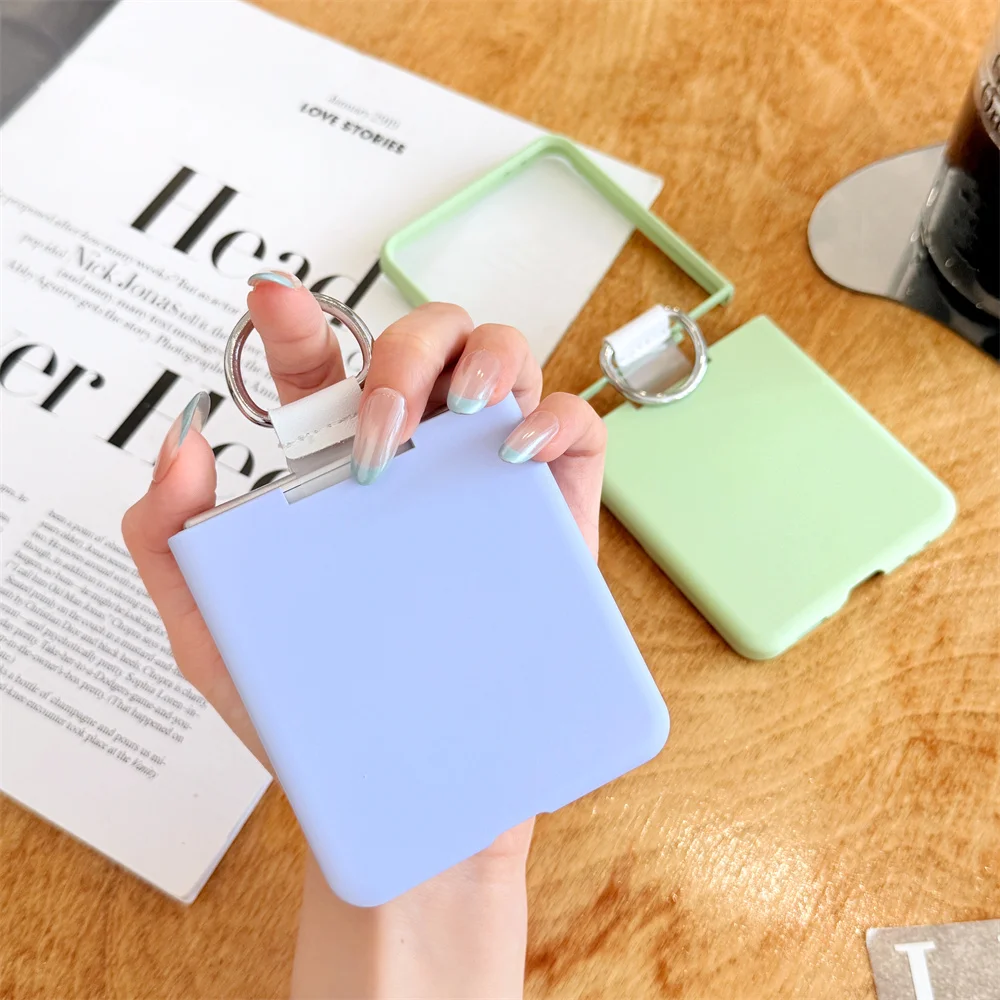 Soft Silicone Ring Phone Case with All-Inclusive Hinge Protection