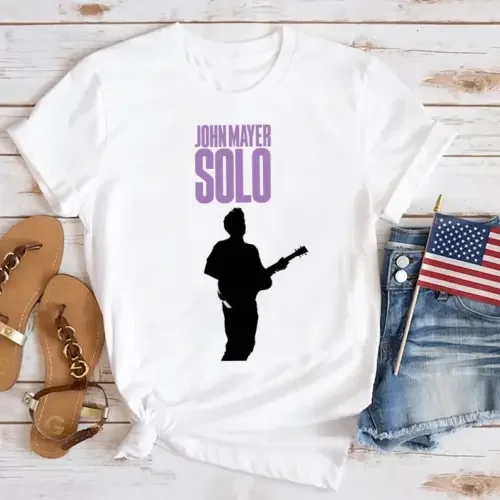 2023 John Mayer Solo Tour Shirt Concerto T Maniche Lunghe O Corte