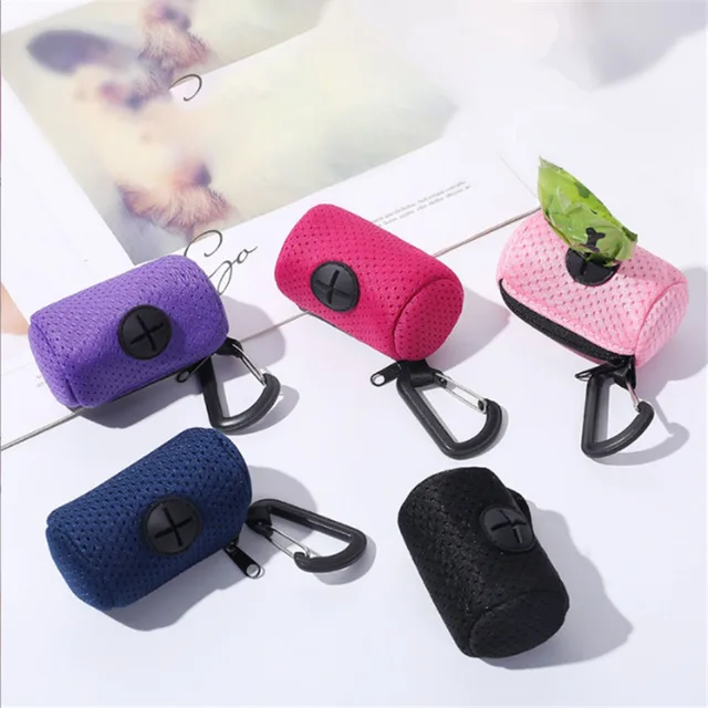 Dog Poop Bag Carrier Portable Walking Dog Garbage Holder Dispensers Pet Waste Bag Dispenser Dog Poop Bag Holder Pet Supplies 2