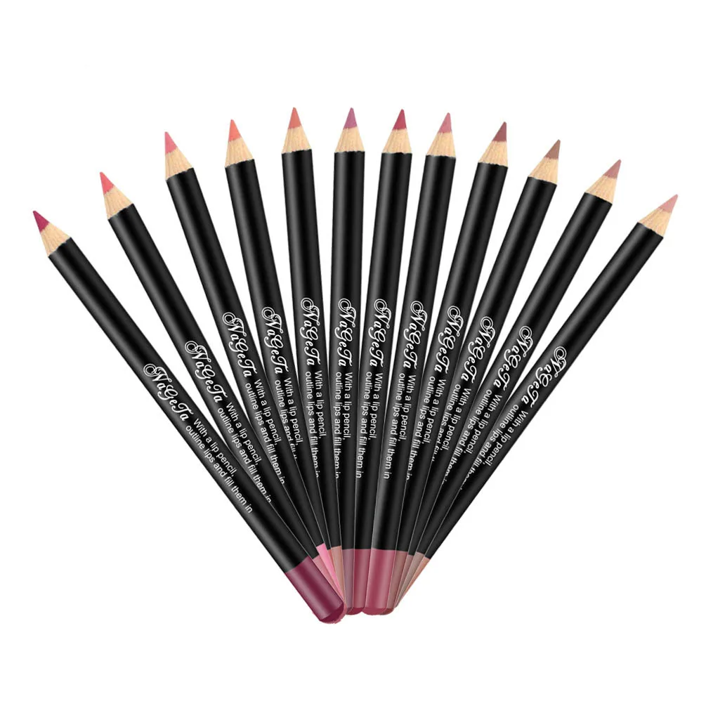 Long Lasting Lipliner Pencil 12 Colors Lip Cosmetic Matte Lip Liner Sexy Contour Stick As Lipstick Pen for Women's Makeup Korean lip liner pencil lip liner lipliner pencil